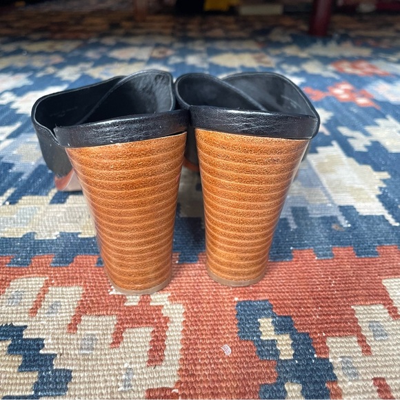 Kate Spade Felda Leather Criss Cross Open Toe Block Heel Slide Sandals Size 7 - Picture 5 of 10